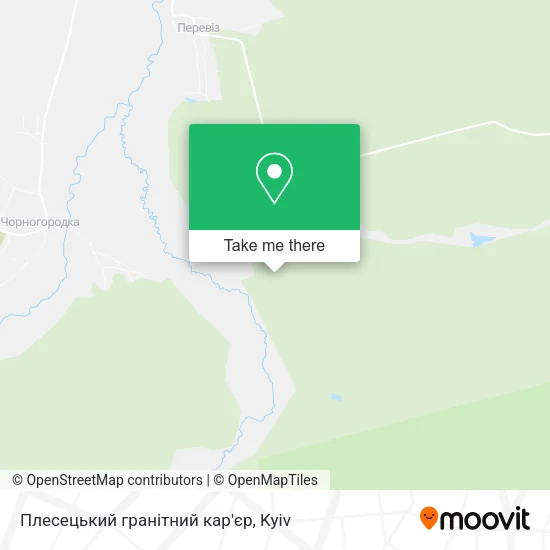 Карта Плесецький гранітний кар'єр