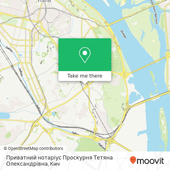 Приватний нотаріус Проскурня Тетяна Олександрівна map