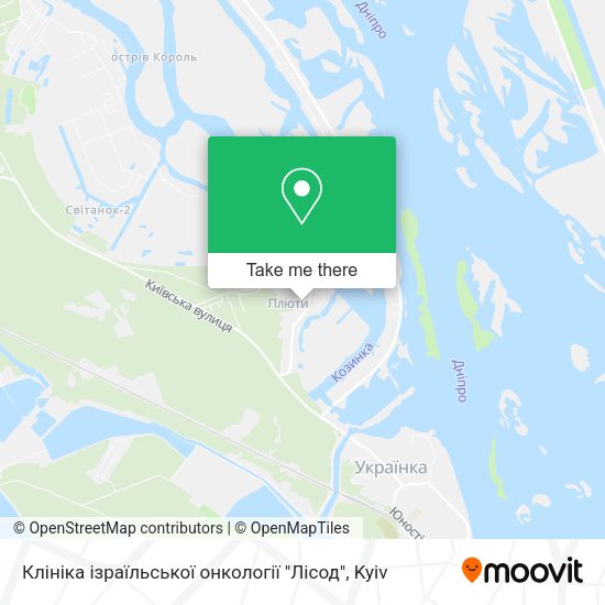 Карта Клініка ізраїльської онкології "Лісод"