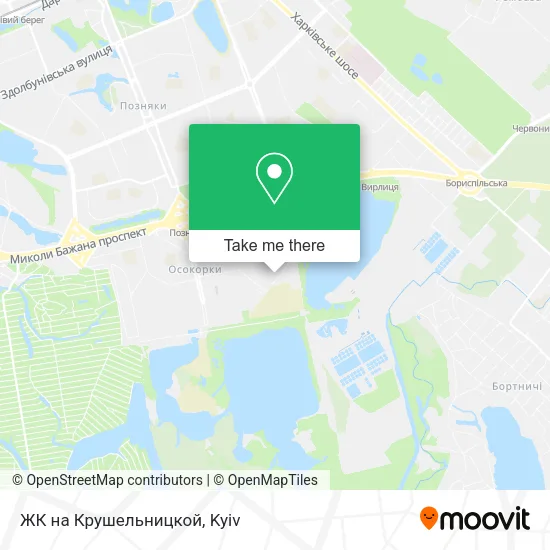 Карта ЖК на Крушельницкой