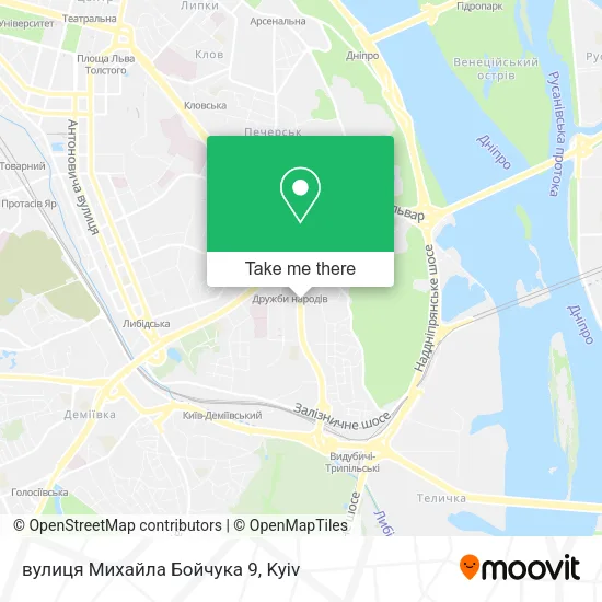 Карта вулиця Михайла Бойчука 9