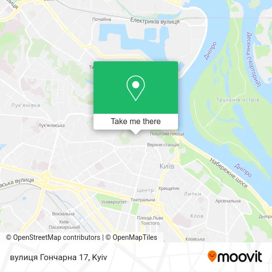вулиця Гончарна 17 map