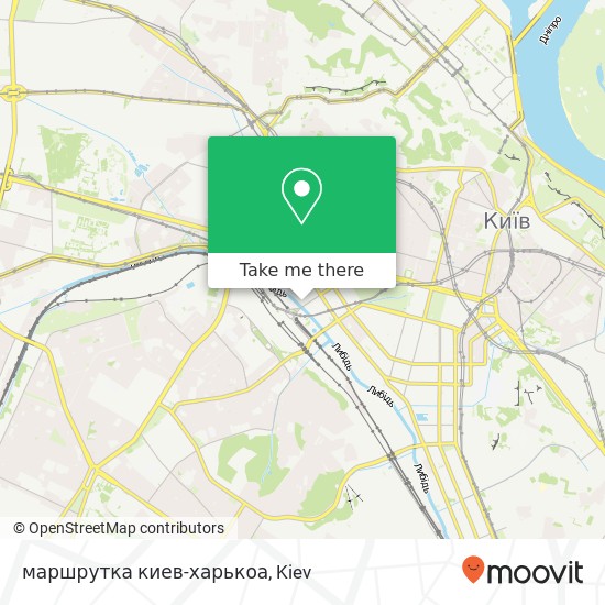 маршрутка киев-харькоа map