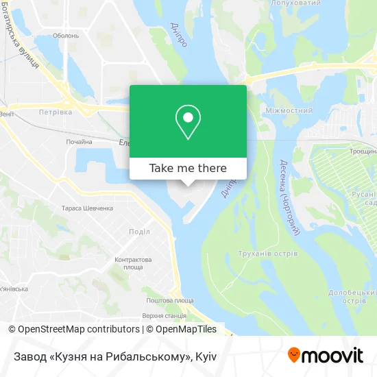 Завод «Кузня на Рибальському» map
