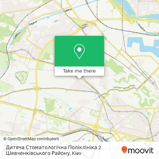 Дитяча Стоматологічна Поліклініка 2 Шевченківського Району map