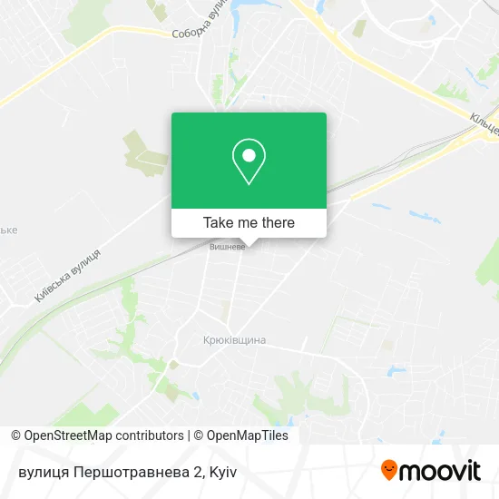 вулиця Першотравнева 2 map