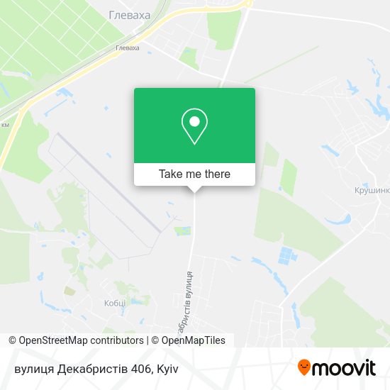 Карта вулиця Декабристів 406