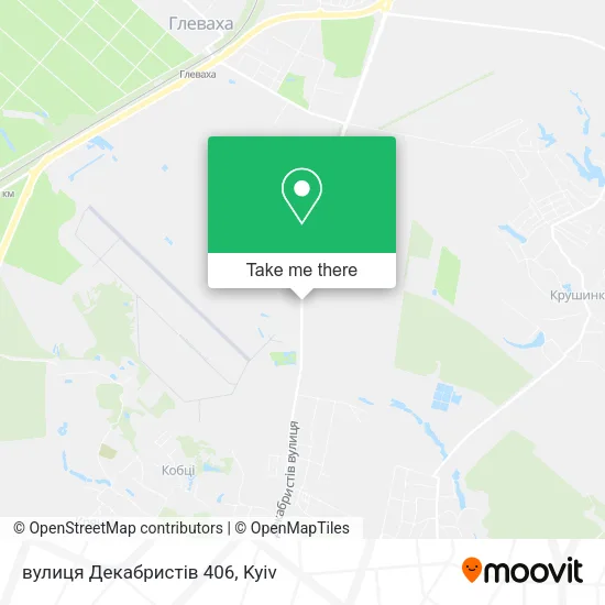 Карта вулиця Декабристів 406