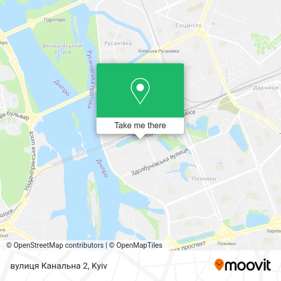 вулиця Канальна 2 map
