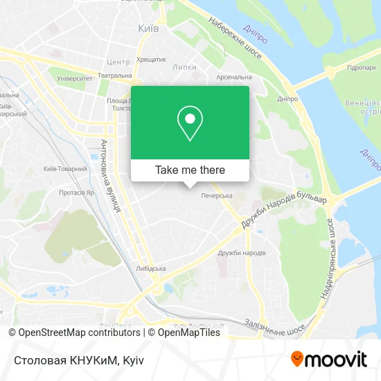Карта Столовая КНУКиМ