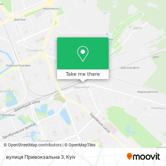 вулиця Привокзальна 3 map