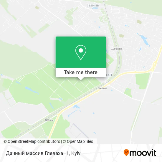 Дачный массив Глеваха–1 map