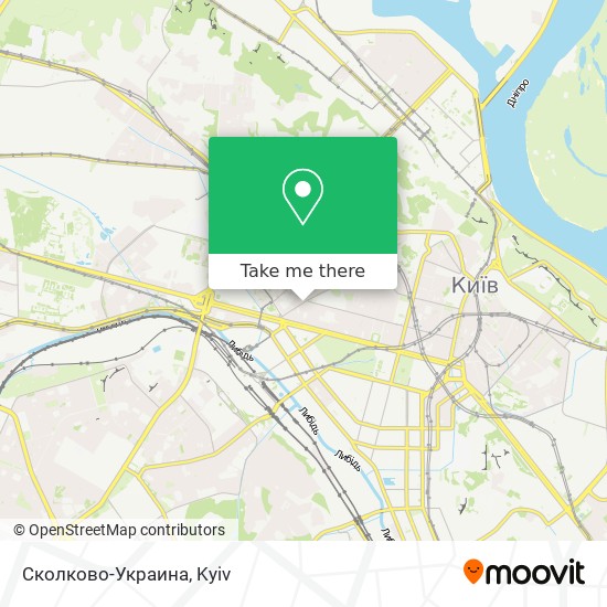 Карта Сколково-Украина