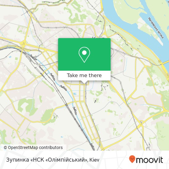 Зупинка «НСК «Олімпійський» map