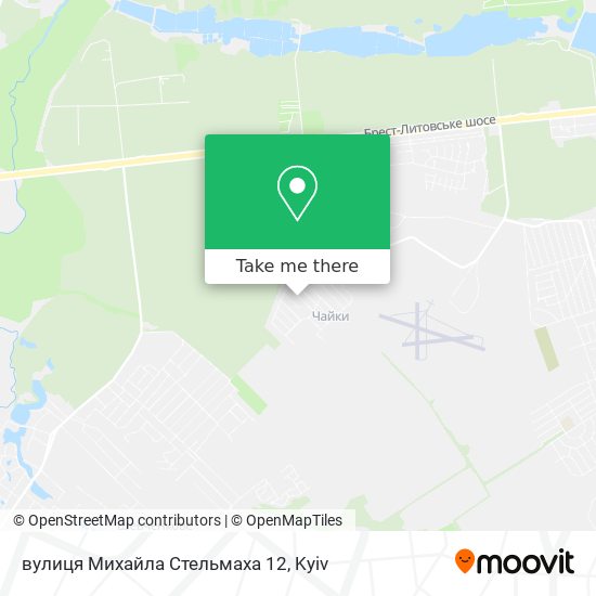Карта вулиця Михайла Стельмаха 12