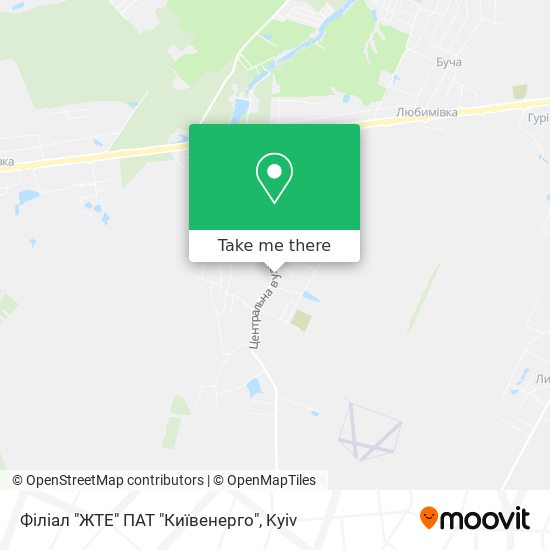 Філіал "ЖТЕ" ПАТ "Київенерго" map