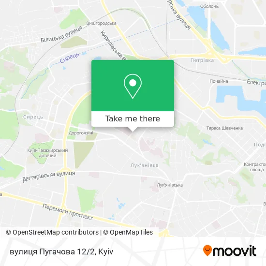 вулиця Пугачова 12/2 map