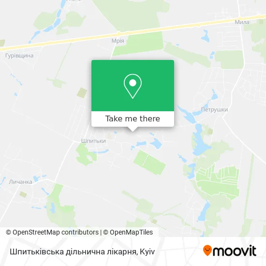 Шпитьківська дільнична лікарня map