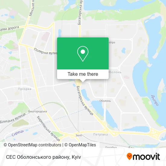 Карта СЕС Оболонського району