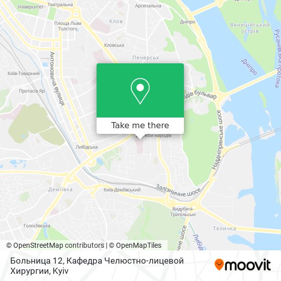 Больница 12, Кафедра Челюстно-лицевой Хирургии map