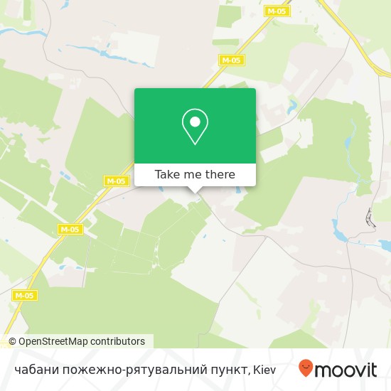 чабани пожежно-рятувальний пункт map