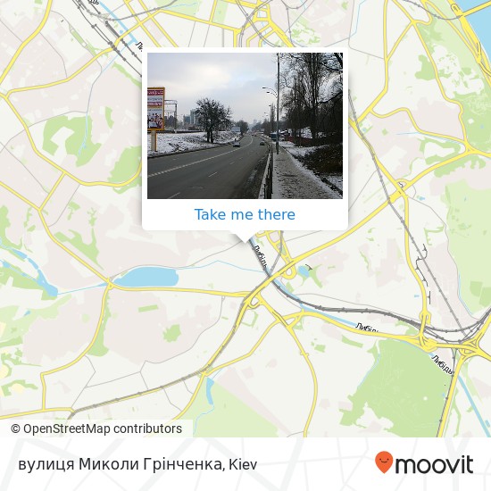 вулиця Миколи Грінченка map