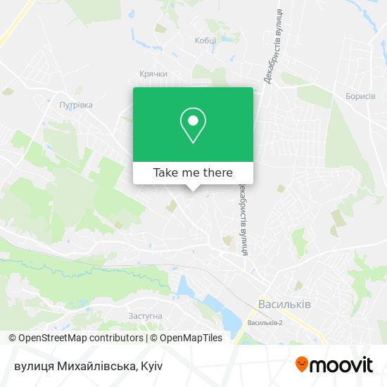 Карта вулиця Михайлівська
