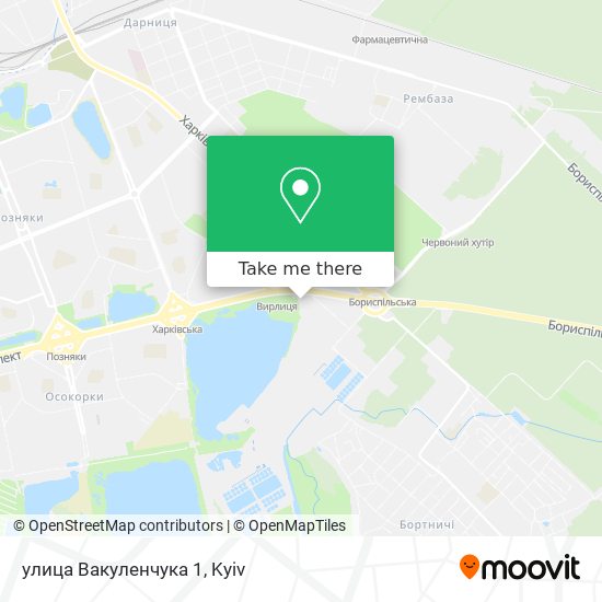 Карта улица Вакуленчука 1