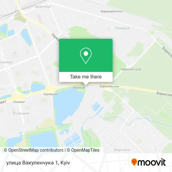 Карта улица Вакуленчука 1