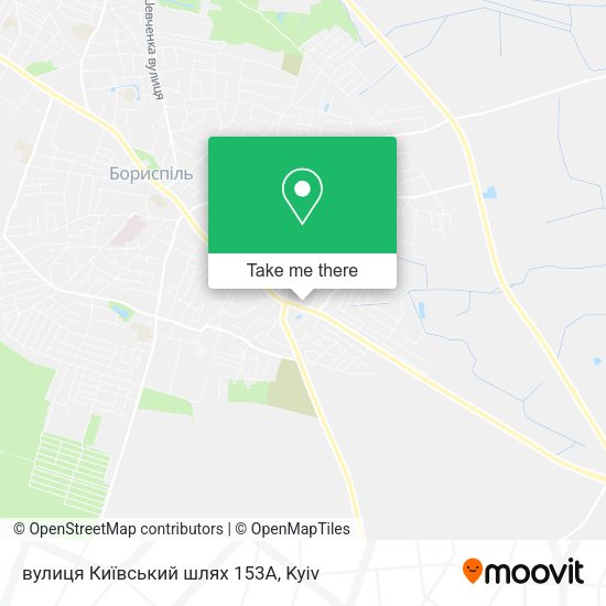 Карта вулиця Київський шлях 153А