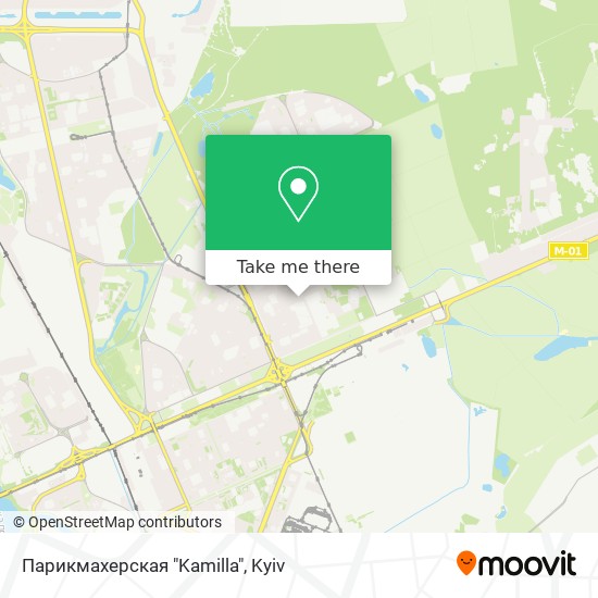 Карта Парикмахерская "Kamilla"
