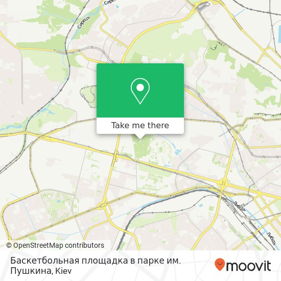 Баскетбольная площадка в парке им. Пушкина map