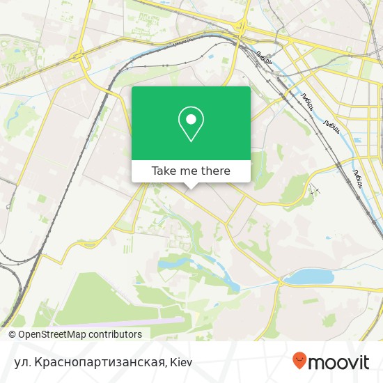 Карта ул. Краснопартизанская