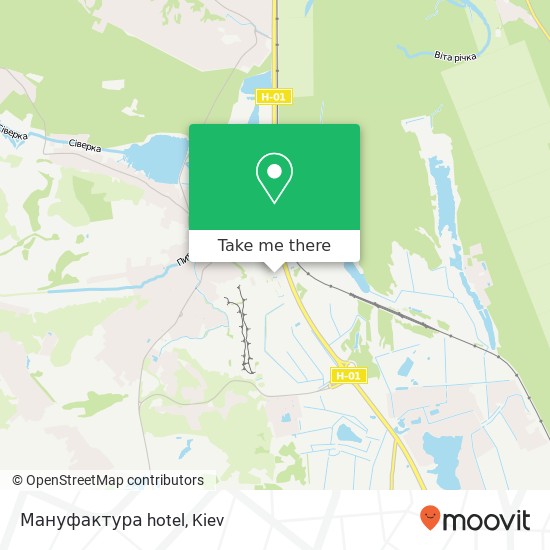 Мануфактура hotel map