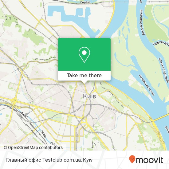 Главный офис Testclub.com.ua map