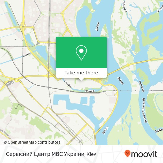 Карта Сервісний Центр МВС України