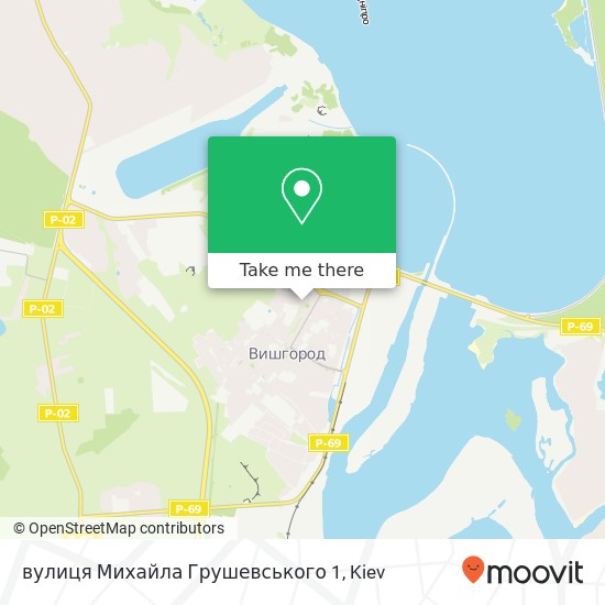 вулиця Михайла Грушевського 1 map