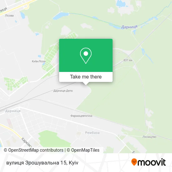 Карта вулиця Зрошувальна 15