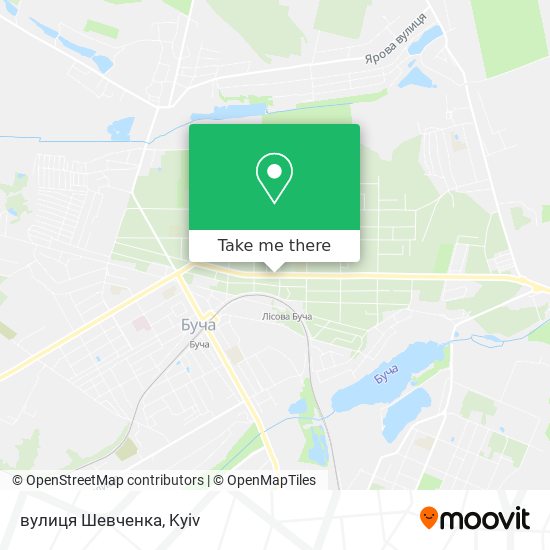 вулиця Шевченка map