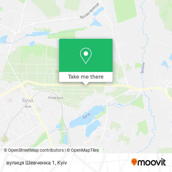 вулиця Шевченка 1 map
