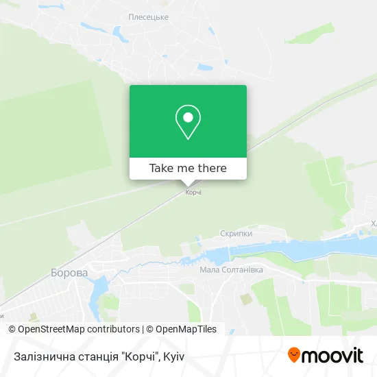 Карта Залізнична станція "Корчі"