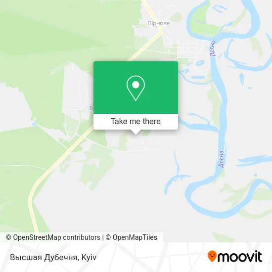 Карта Высшая Дубечня