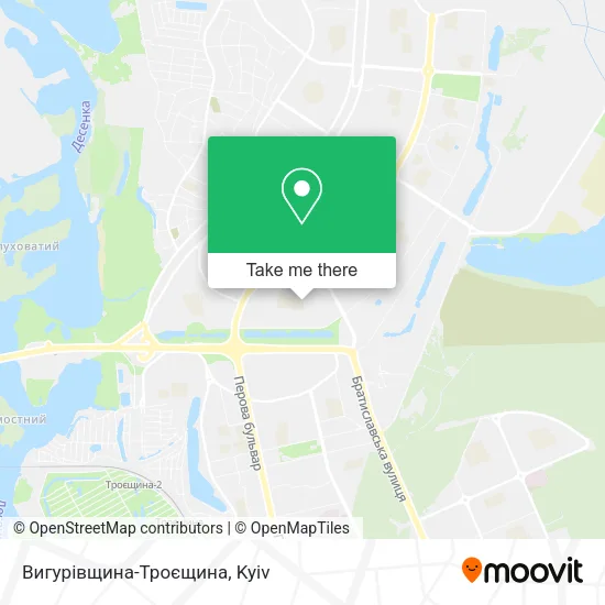 Карта Вигурівщина-Троєщина