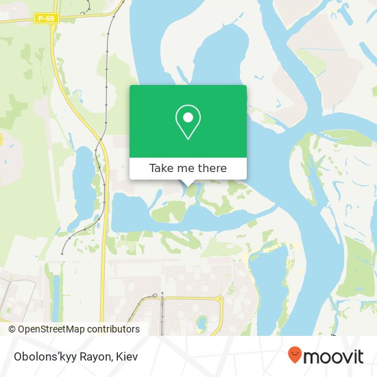 Карта Obolons’kyy Rayon