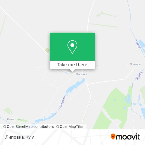 Липовка map