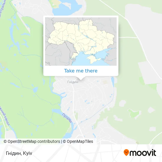 Карта Гнідин