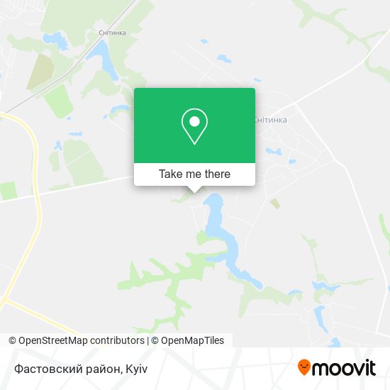 Карта Фастовский район