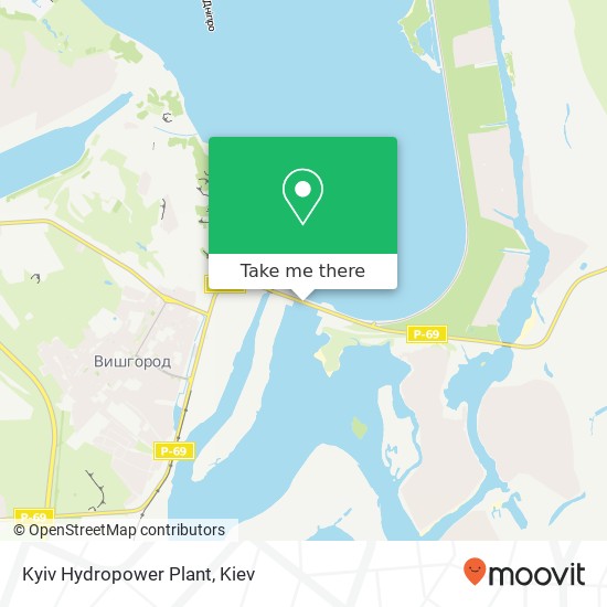 Kyiv Hydropower Plant map