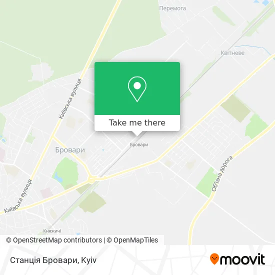Станція Бровари map