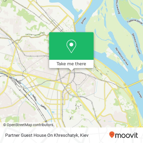Partner Guest House On Khreschatyk map